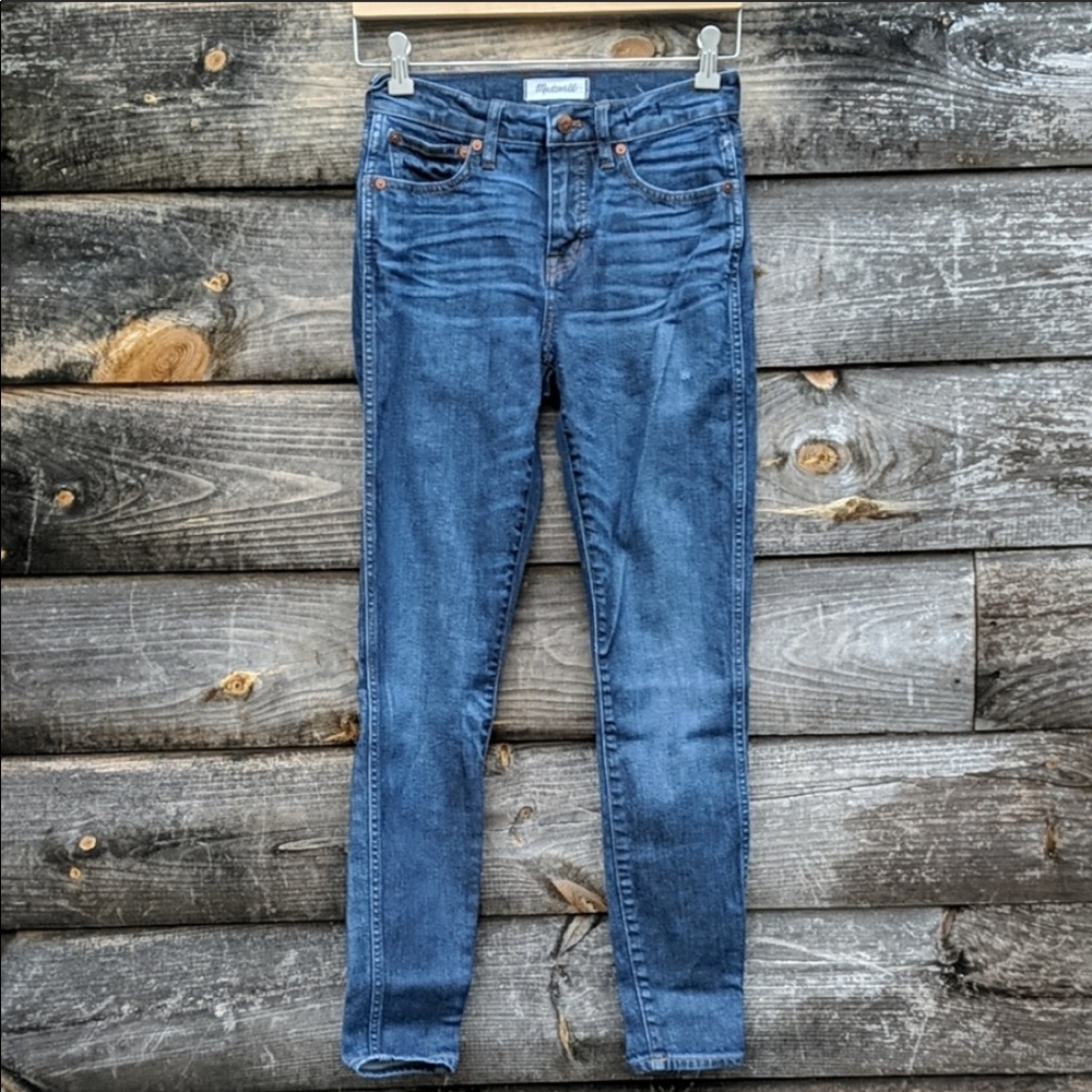 Madewell 9” High-Rise Skinny Blue Jeans